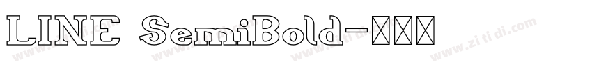 LINE SemiBold字体转换